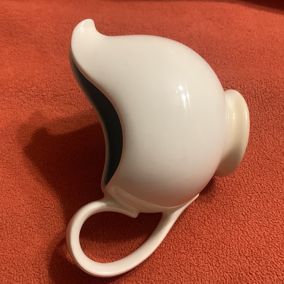 White & Robin Egg Blue Ceramic  Creamer - Picture 5 of 5